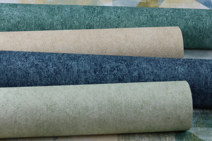 Tapetes RASCH ar dekoratīvu apmetumu tirkīzā krāsā, 617153 RASCH