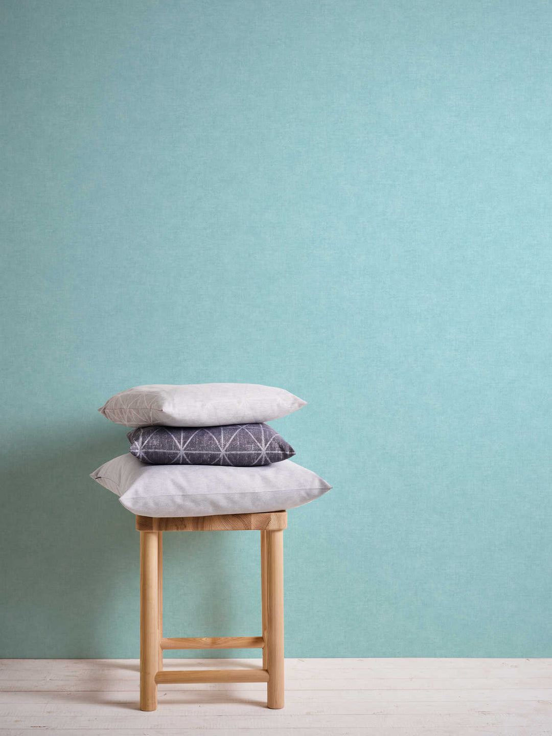 Ar auduma faktūru tapetes AS Creation zilā krāsā AS 367209 AS Creation