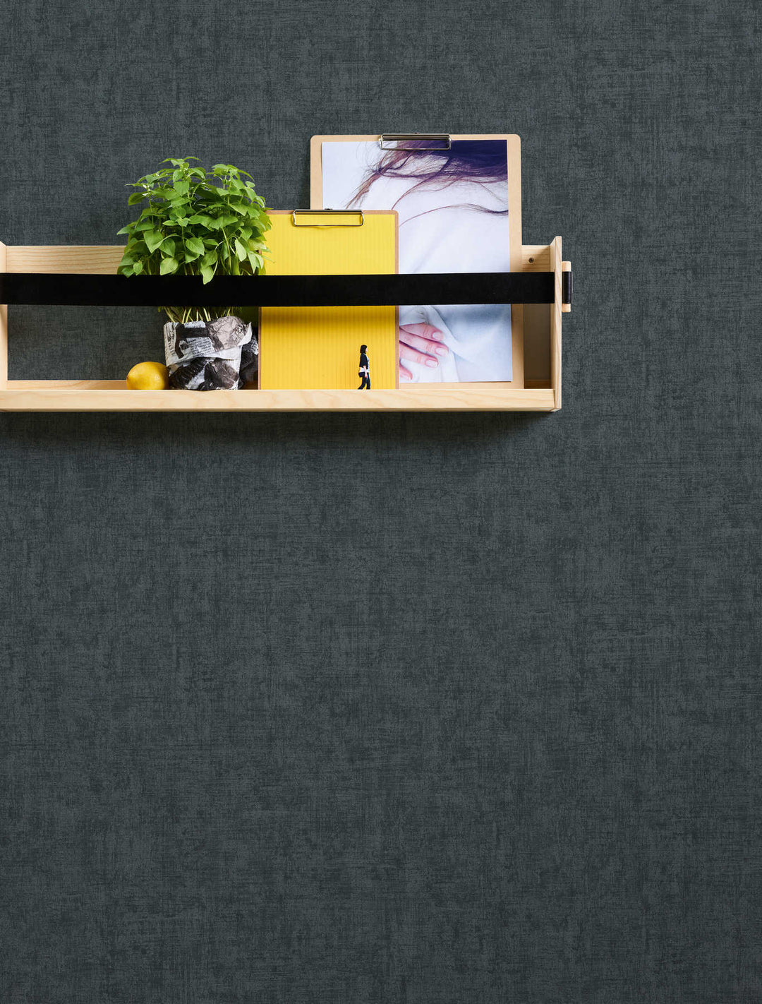 Tumšas tapetes ar strukturētu rakstu - pelēka melna krāsa AS 373346 AS Creation