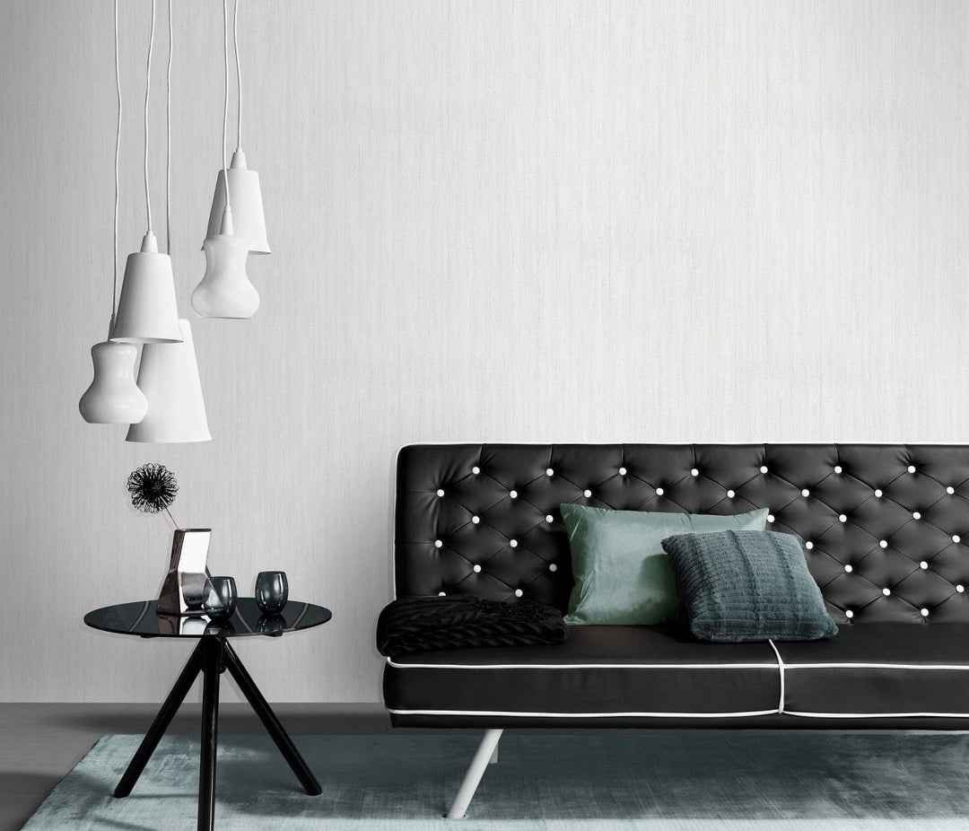 Vienkrāsainas tapetes ar struktūru baltā krāsā - ERISMANN 3740011 Erismann