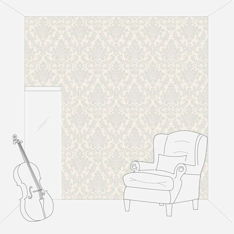 Ziedu ornamenta tapetes ar metālisku efektu - pelēka, sudraba, balta AS Creation