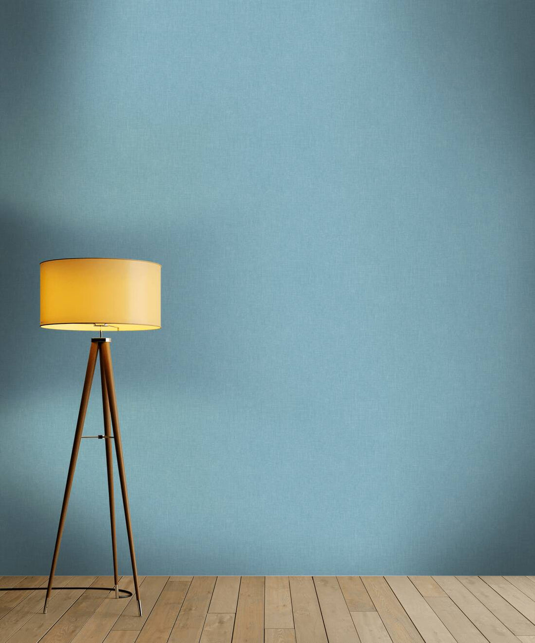 Zilas tapetes ar auduma struktūru bouclé stilā AS 369258 AS Creation