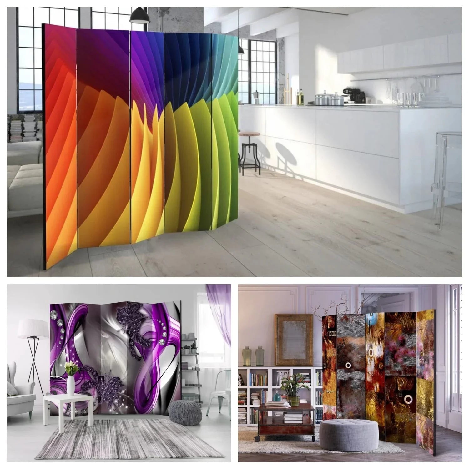 Modern Room Dividers | Loft, 3D, and Abstract | Room Dividers ...