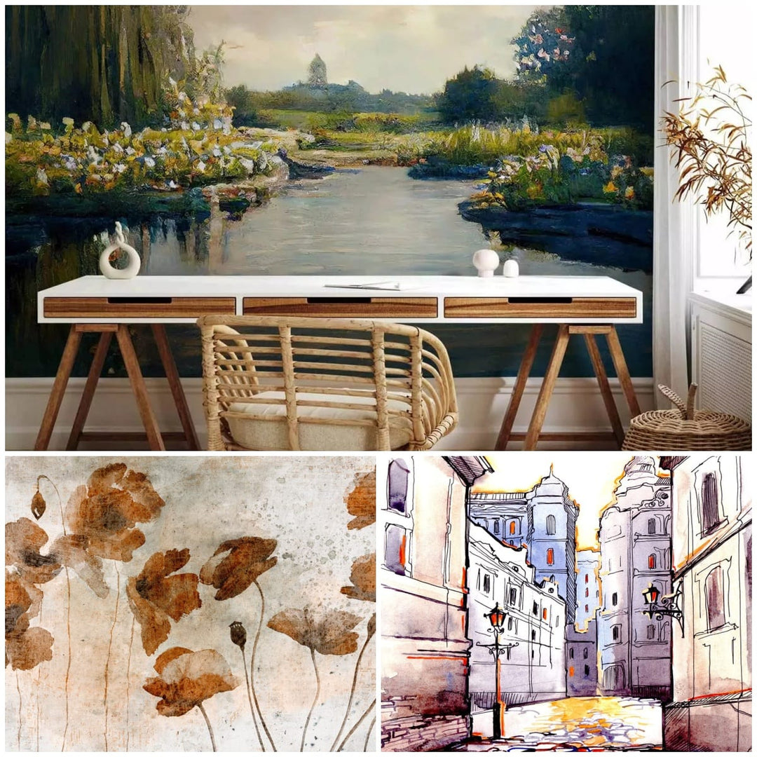 Mākslinieciska stila fototapetes - pārvērst savas sienas par šedevru!