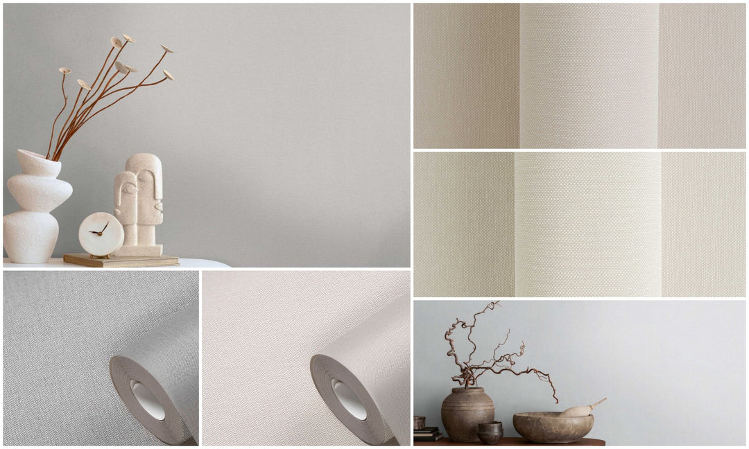 Tapetes ar patīkamu tekstūru - izvēle no dažādam krāsām