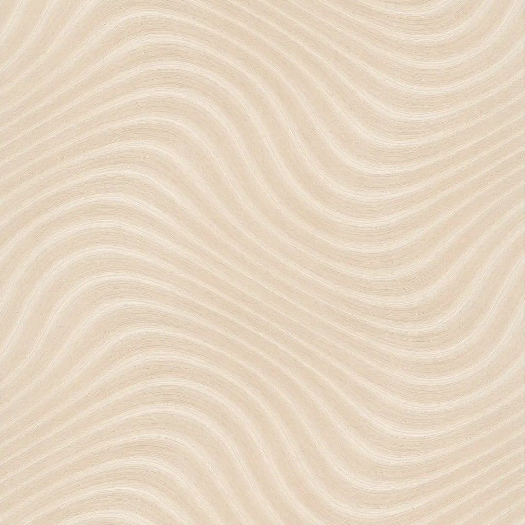 1,06x10m, Tapetes ar lielo viļņotu rakstu bēšā krāsā - 399953 AS Creation