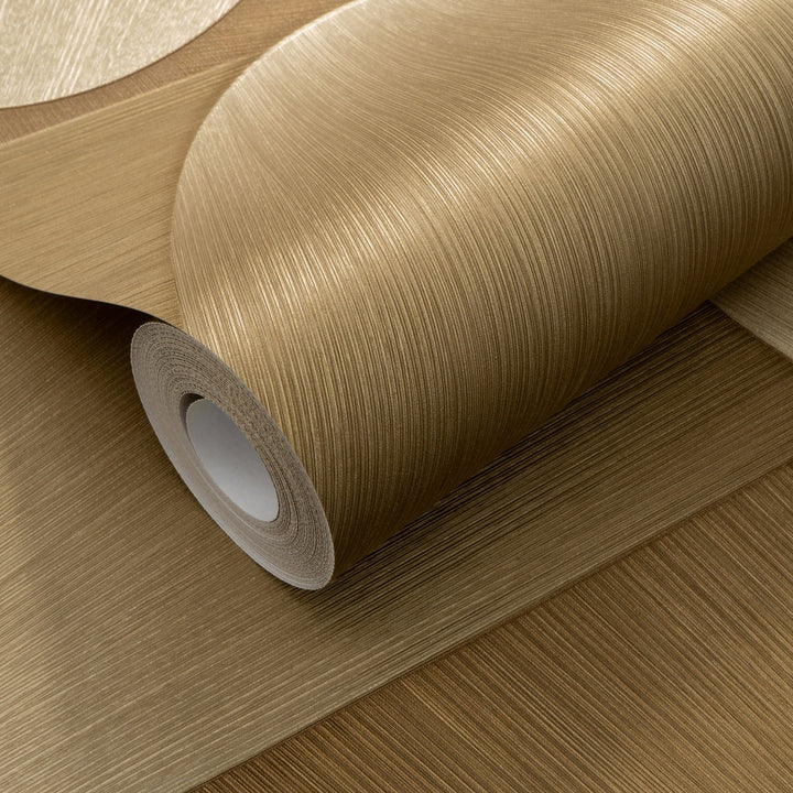 Изогнутые 3D-обои золотого цвета - 3763632