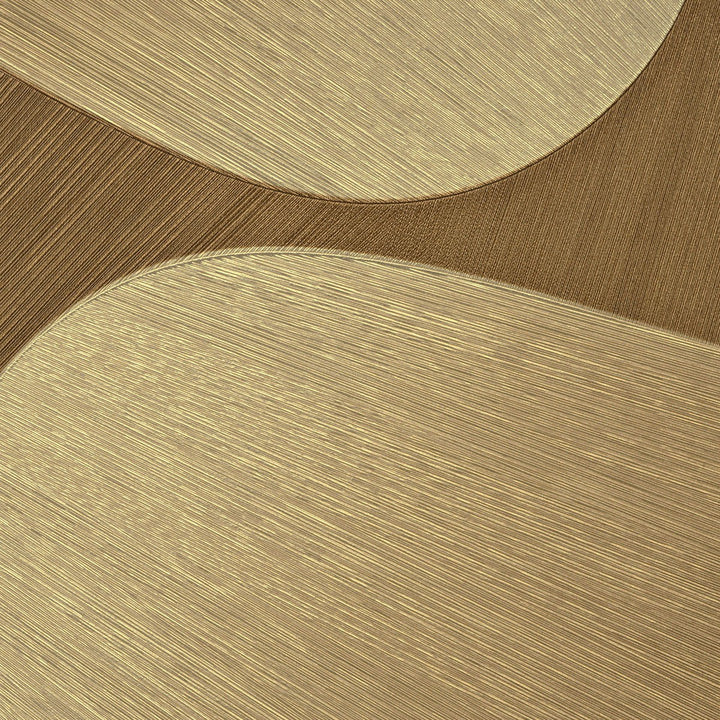 Изогнутые 3D-обои золотого цвета - 3763632