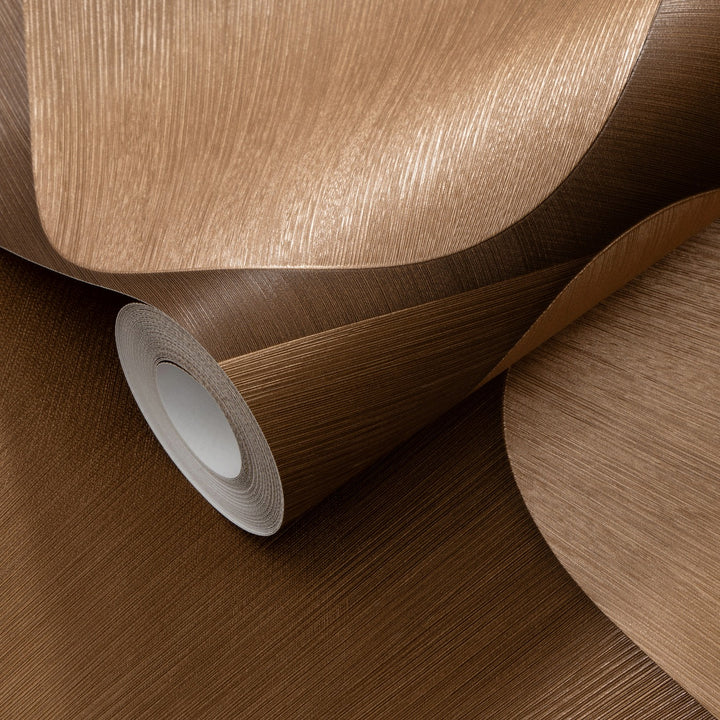Curved 3D wallpaper in copper - 3763654