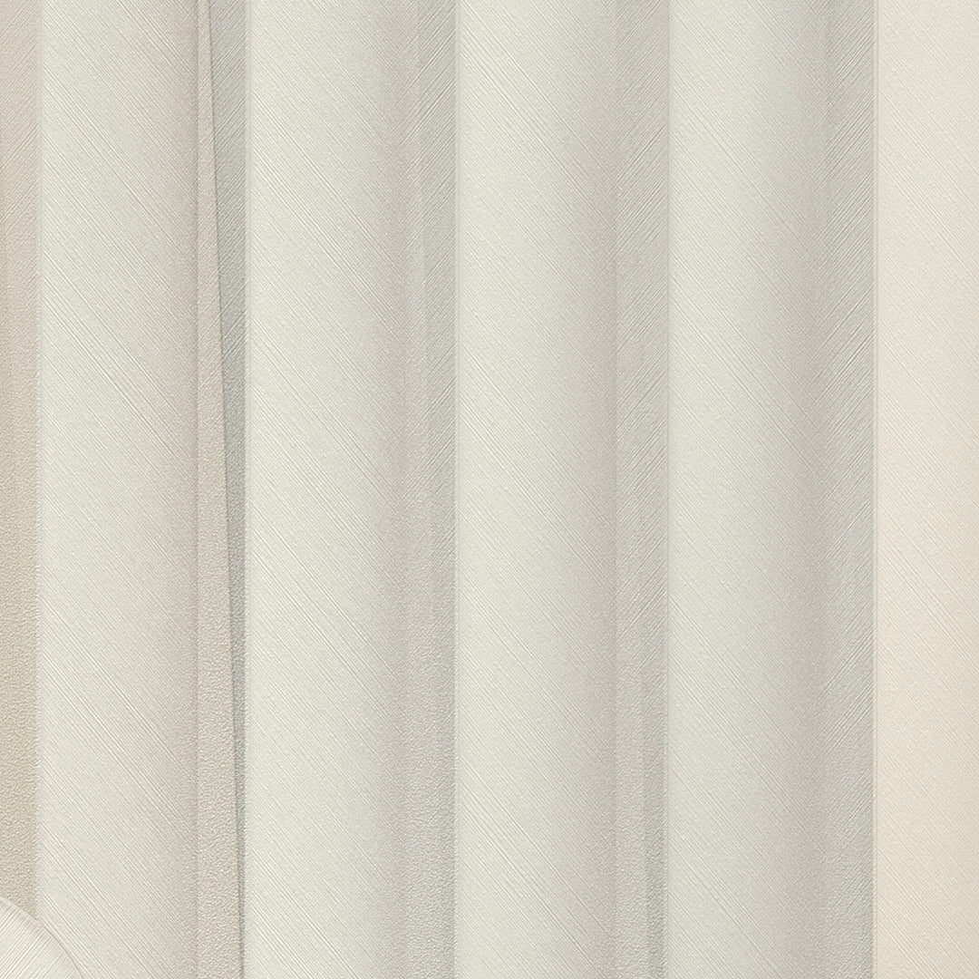 Обои с полосатым графическим рисунком, ERISMANN, светло-серый/кремовый - 3775133