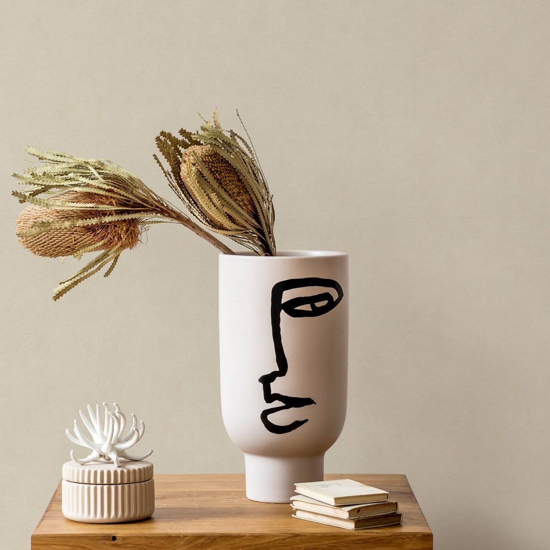 Plain wallpapers ERISMANN with elegant shine, beige - 3775406