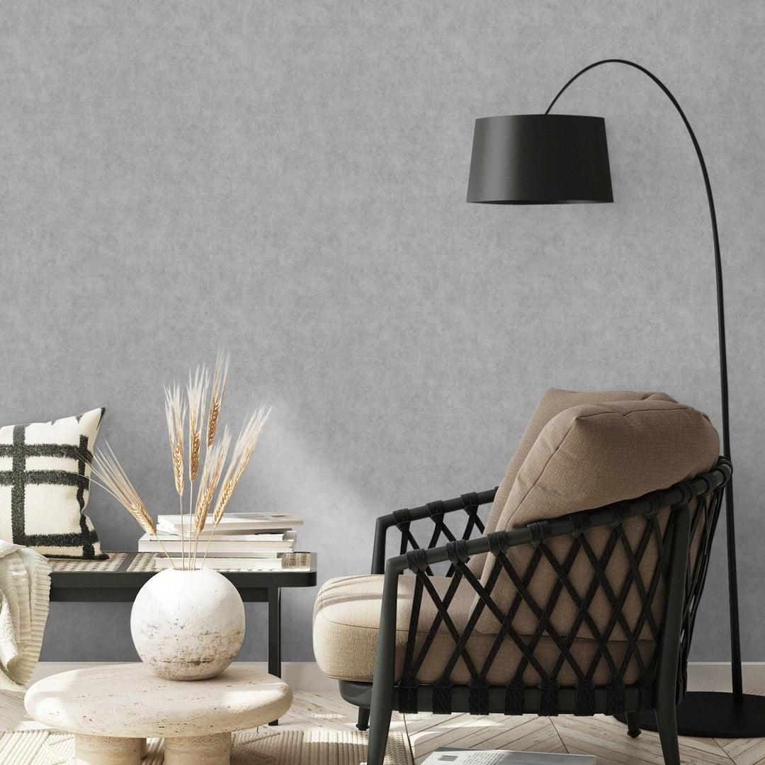 Однотонные обои ERISMANN с элегантным глянцем, темно-серый - 3775416