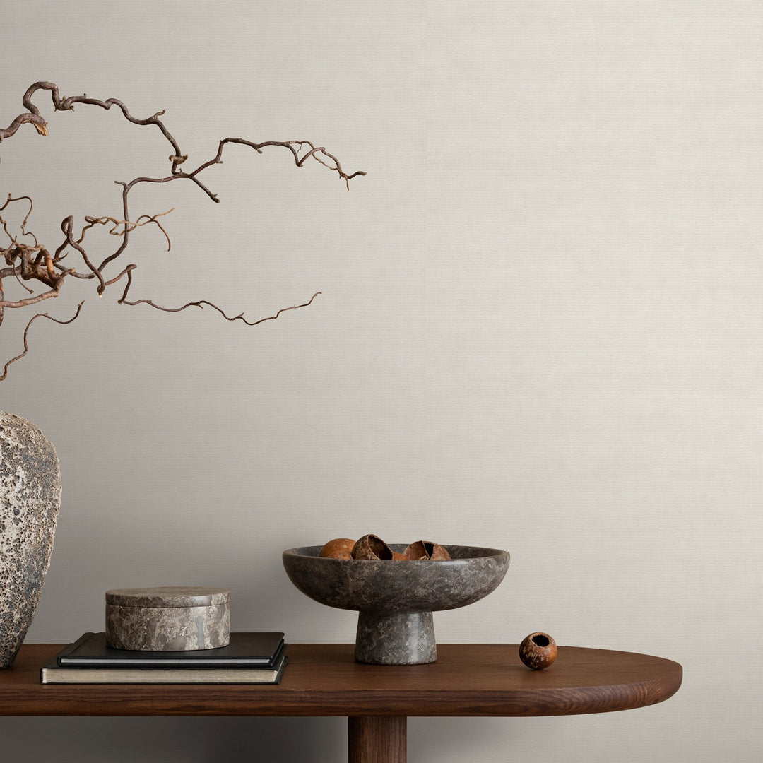 Ühevärviline tapeet ERISMANN elegantse läikega, kreemikas - 3775422