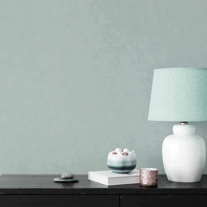 Ühevärviline tapeet ERISMANN elegantse läikega, helesinine/türkiissinine - 3775426