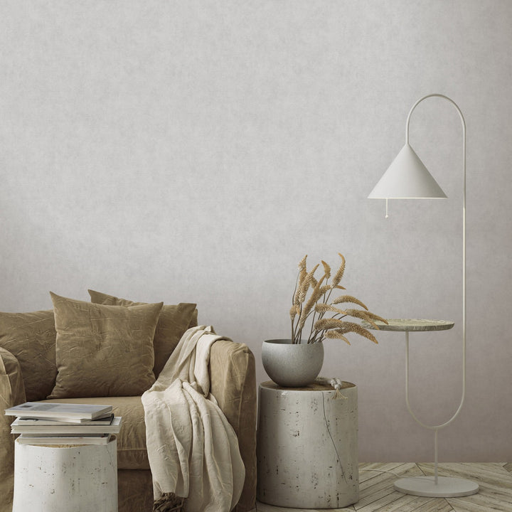 Yksivärinen tapetti ERISMANN tyylikäs kiiltävä, lämmin harmaa - 3775443