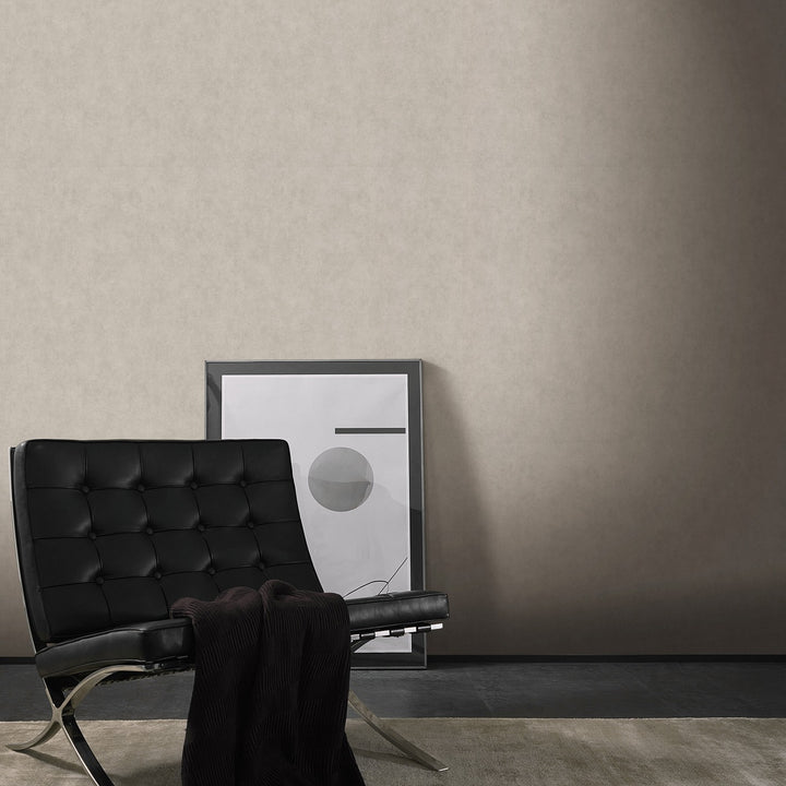 Plain wallpapers ERISMANN with elegant shine, taupe - 3775452