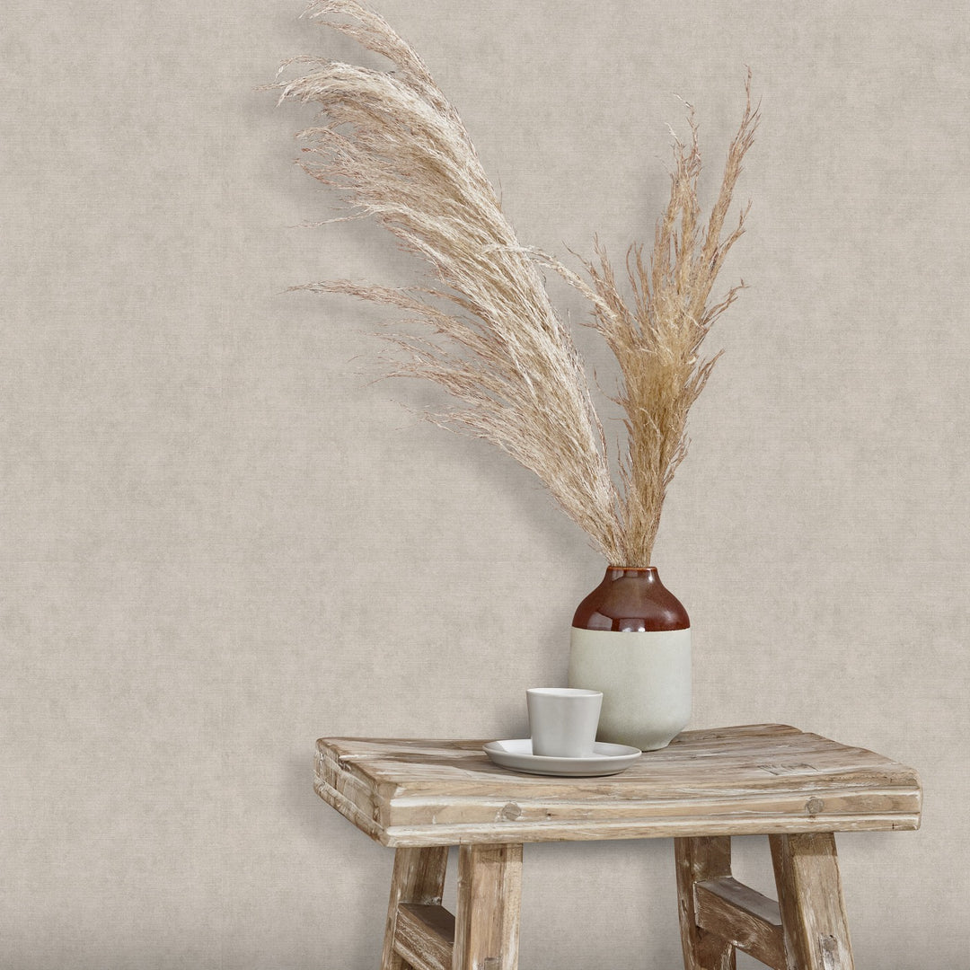 Plain wallpapers ERISMANN with elegant shine, taupe - 3775452