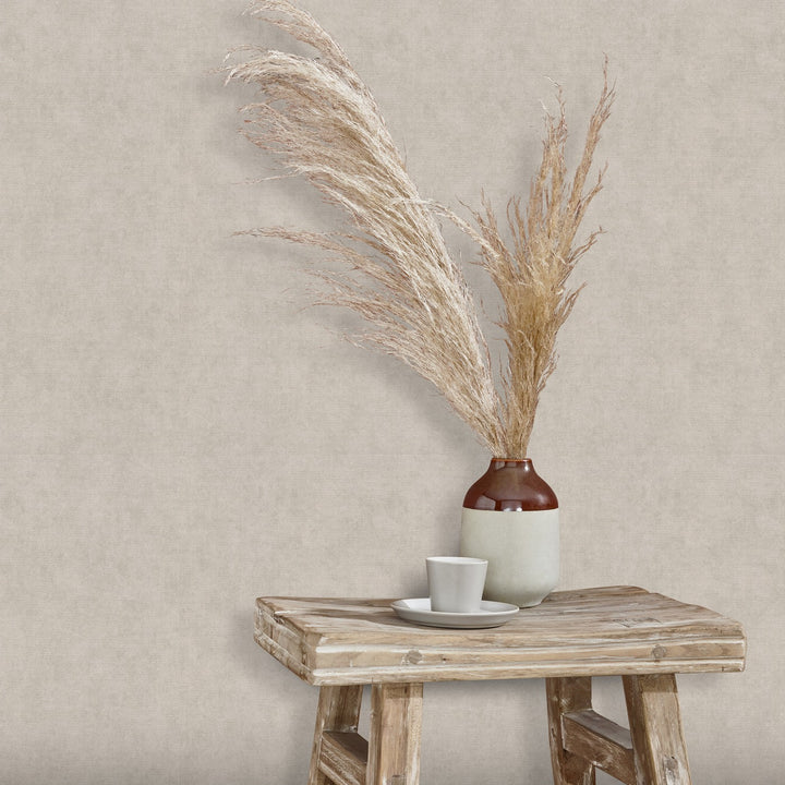 Plain wallpapers ERISMANN with elegant shine, taupe - 3775452