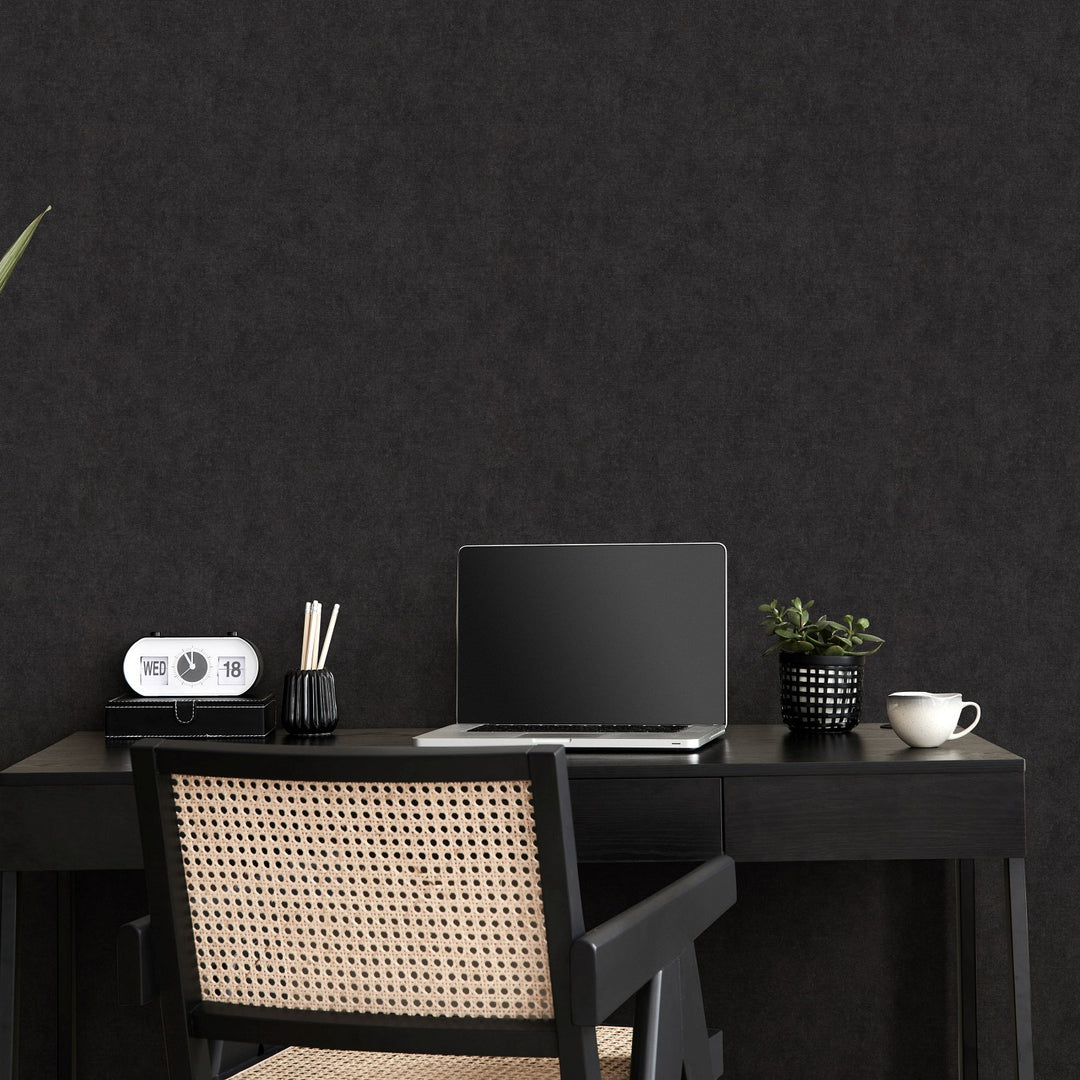 Plain wallpapers ERISMANN with elegant gloss, dark - 3775463