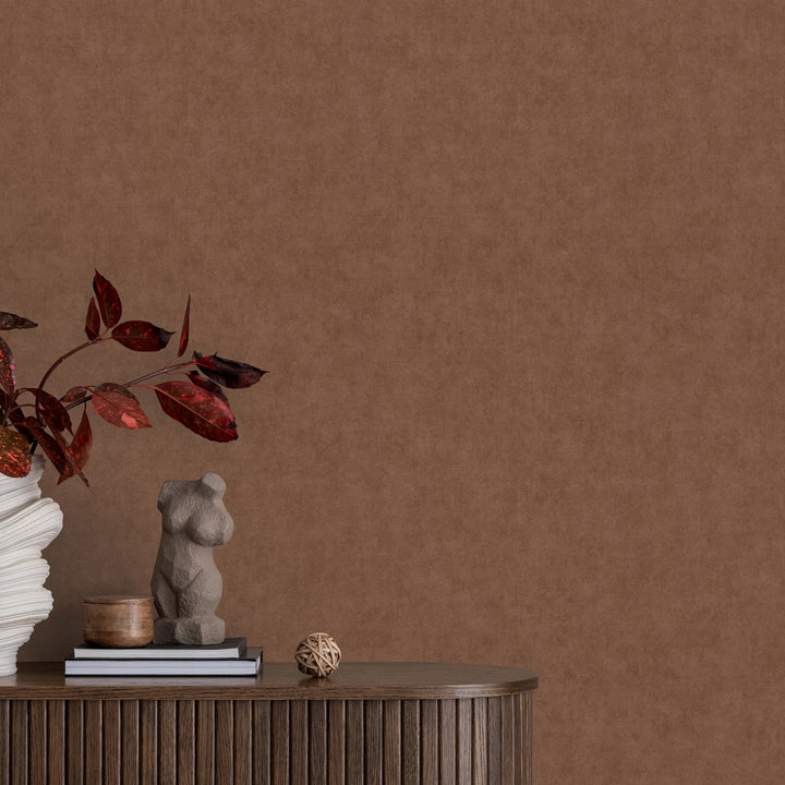 Yksivärinen tapetti ERISMANN tyylikäs kiilto, kupari - 3775464