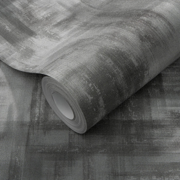 Minimalistiniai tapetai su subtiliu blizgesio efektu, sidabro spalvos - 3776735