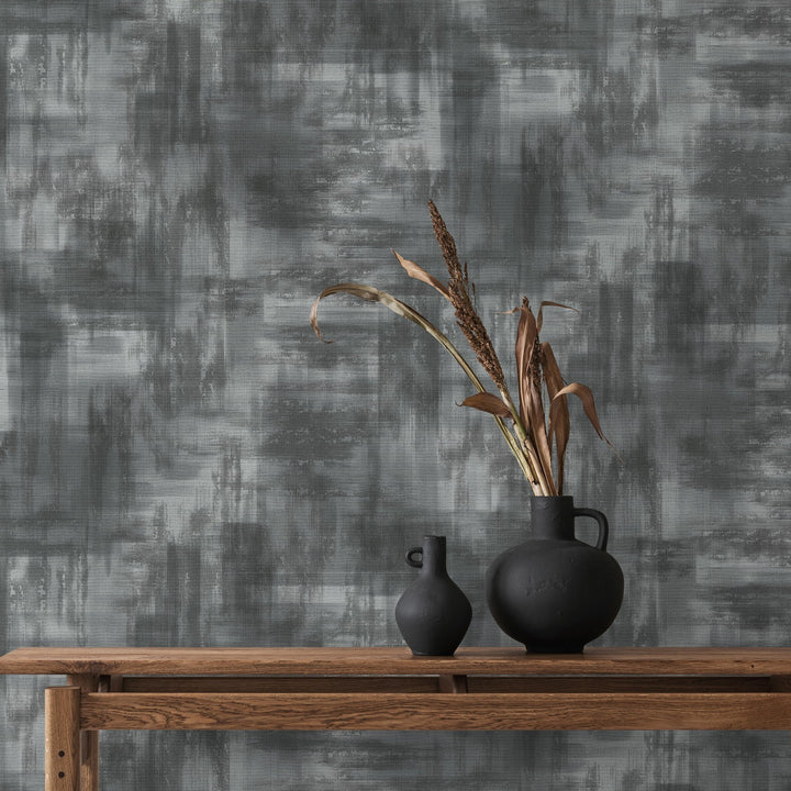 Minimalistiniai tapetai su subtiliu blizgesio efektu, sidabro spalvos - 3776735