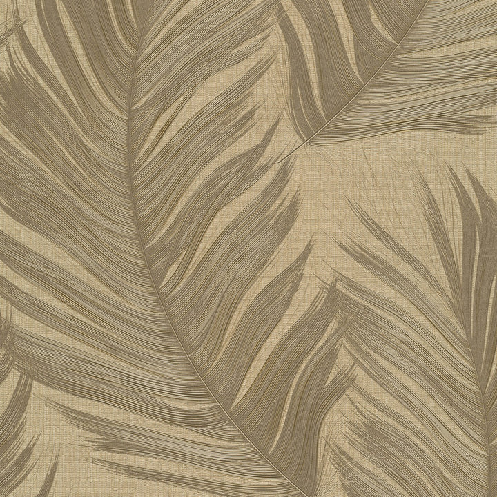 Tapetti suurilla lehdillä, ERISMANN, kultainen - 4005756