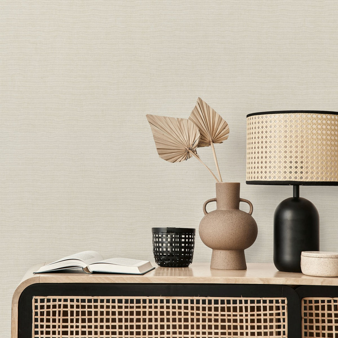 Vienkrāsainas tapetes ERISMANN ar elegantu spīdumu bēšā krāsā - 4012316