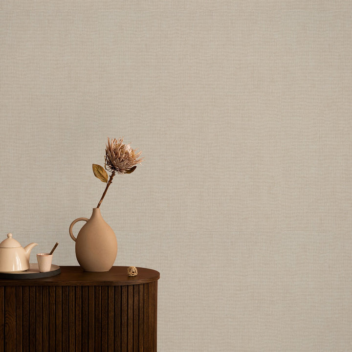 Vienspalviai tapetai ERISMANN elegantiško blizgesio šviesiai rudų atspalvių - 4012321