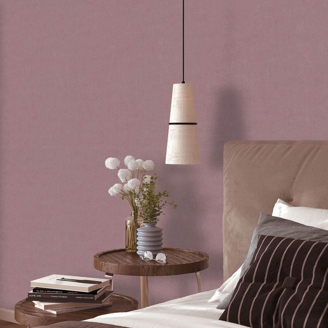 Ühevärviline tapeet ERISMANN elegantse läikega lilla värvi - 4012325