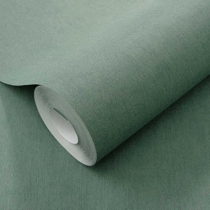 Однотонные обои ERISMANN с элегантным блеском в темно-зеленом цвете - 4012336