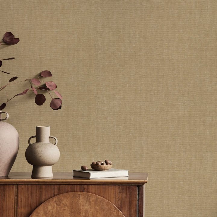 Однотонные обои ERISMANN с элегантным блеском в золотистых тонах - 4012352