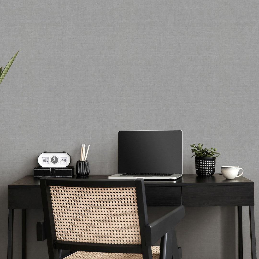 Plain wallpapers ERISMANN with elegant gloss in taupe - 4012361