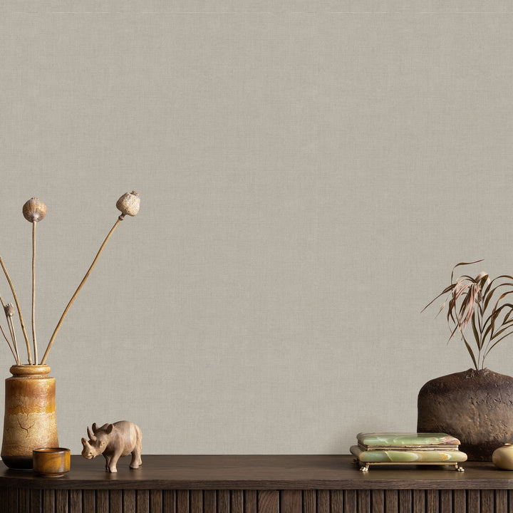 Однотонные обои ERISMANN с элегантным глянцем в светло-коричневых тонах - 4012362