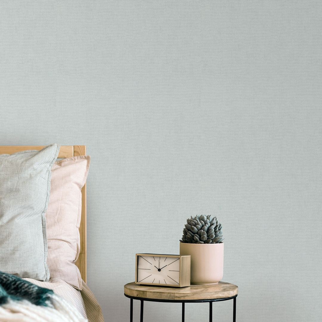 Vienkrāsainas tapetes ERISMANN ar elegantu spīdumu gaiši zilā krāsā - 4012367