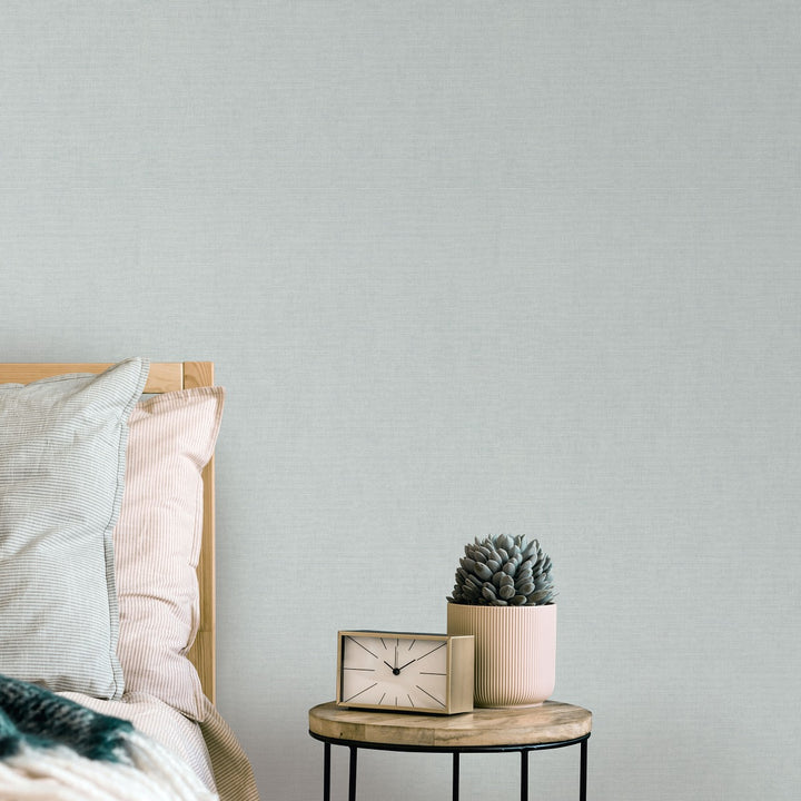 Vienkrāsainas tapetes ERISMANN ar elegantu spīdumu gaiši zilā krāsā - 4012367