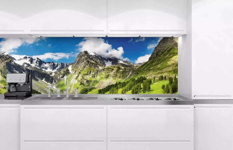 180x60 cm Fototapetes virtuvei, pašlīmējošas plēve ar lamināciju - Kalni Art4home
