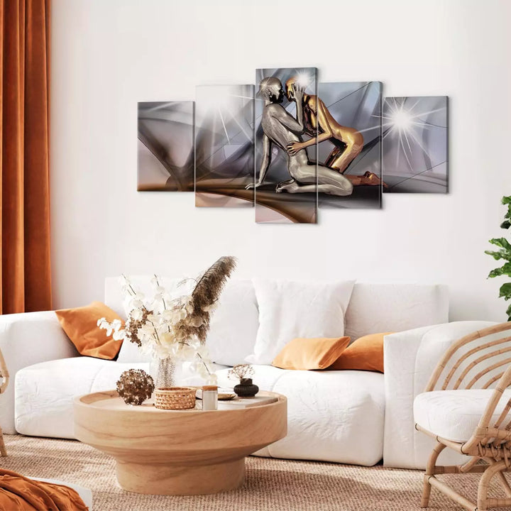 Paveikslai ant drobės Auksinė pora