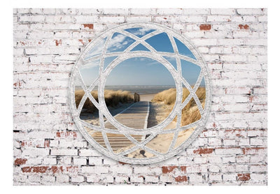 3D fototapetes ar perspektīvu 97325 Skats uz pludmali G-ART