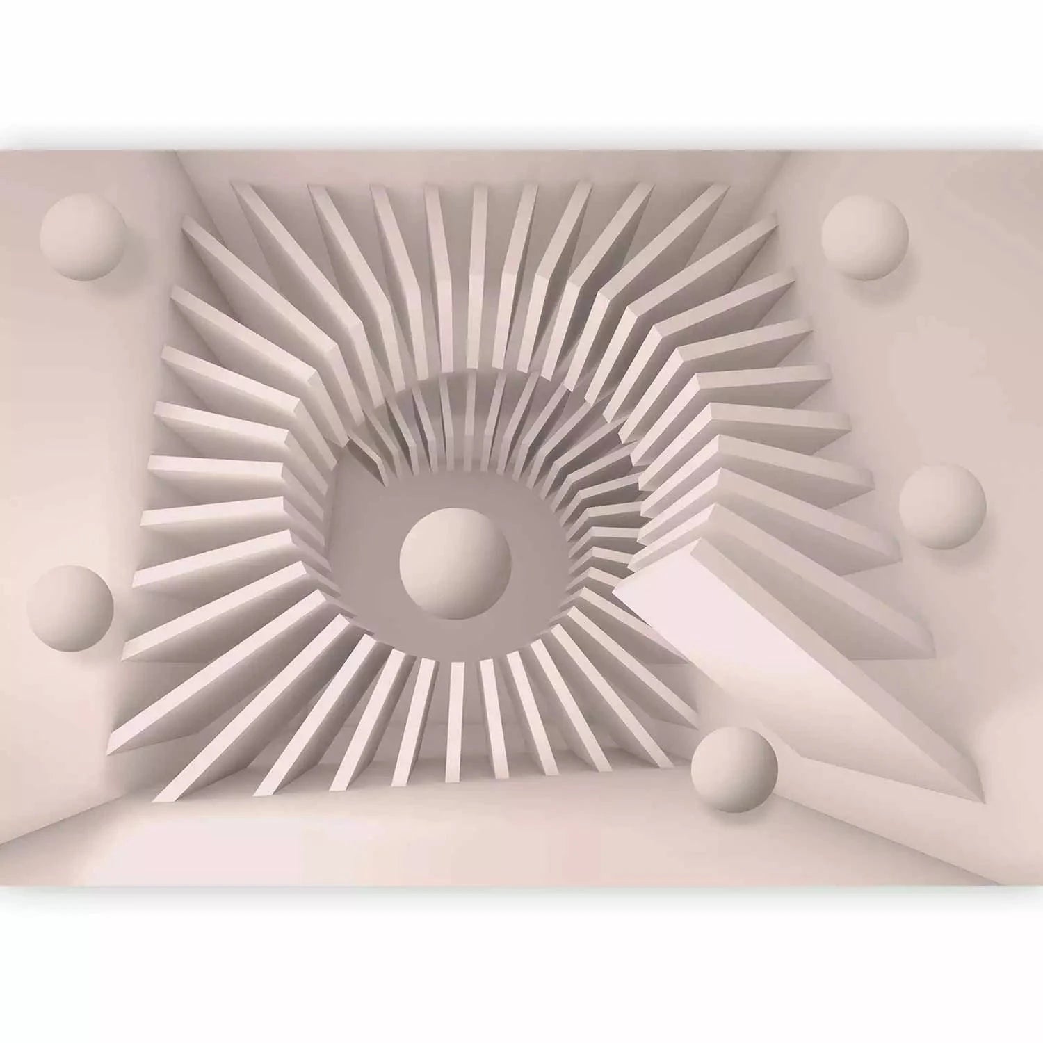 3D fototapetes ar perspektīvu - Futūristiska istaba, 96849 Tapetenshop.lv