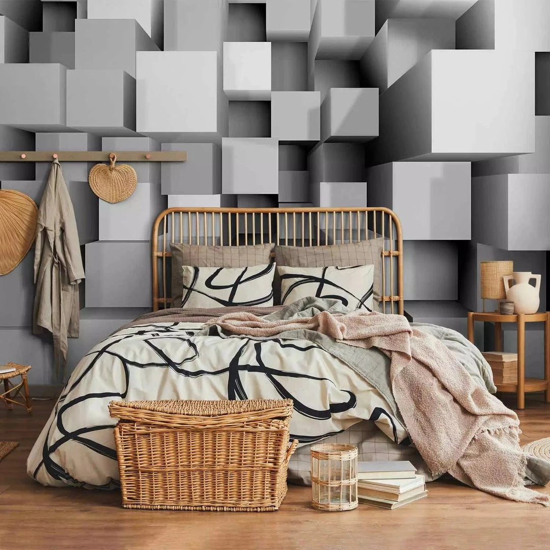 3D fototapetes ar perspektīvu - Ģeometriskas formas, 96610 Tapetenshop.lv
