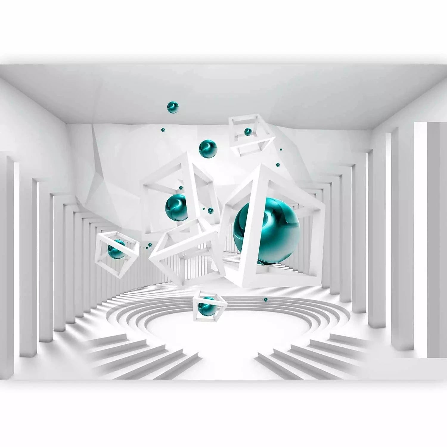 3D fototapetes - Moderns koridors, modernas, pelēkas Tapetenshop.lv