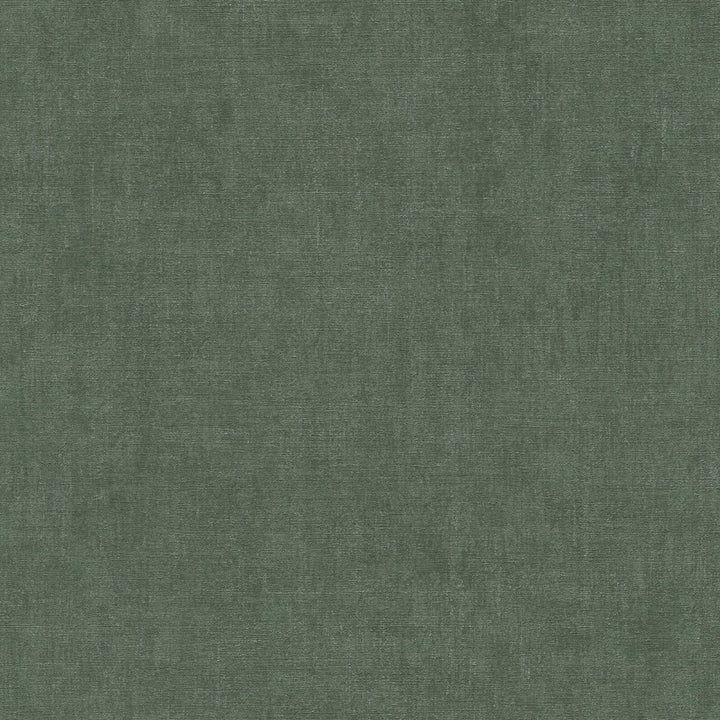 Yksivärinen tapetti, jossa on hieno kangasilme ja hienovarainen kimallusvaikutus | tummanvihreä - 3007660