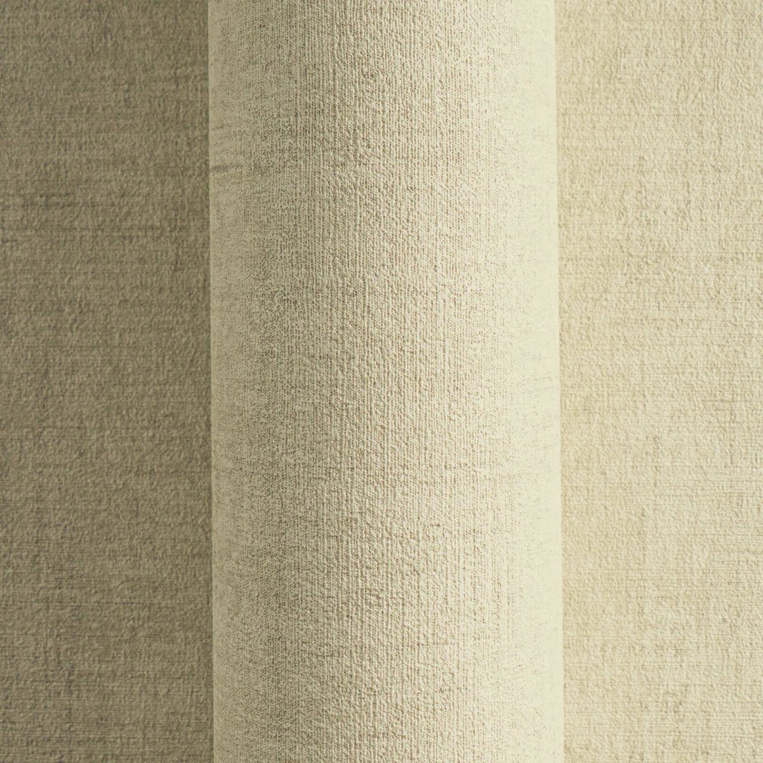 Yksivärinen tapetti pehmeissä sävyissä, luonnollisen kankaan näköinen | beige - 3007661