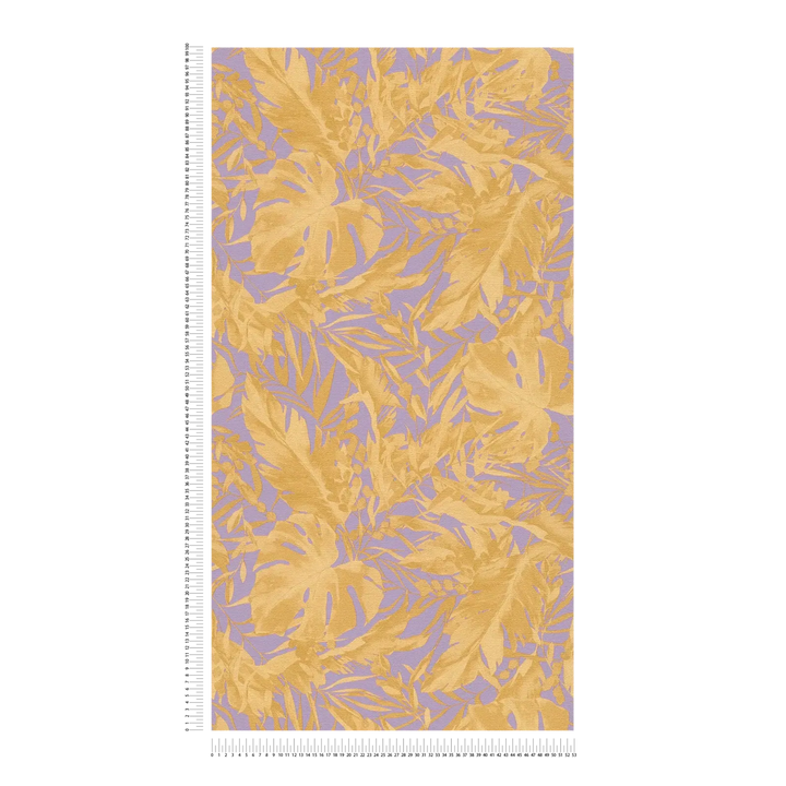 Matte non-woven wallpaper with exotic jungle motif and light texture - 3010151