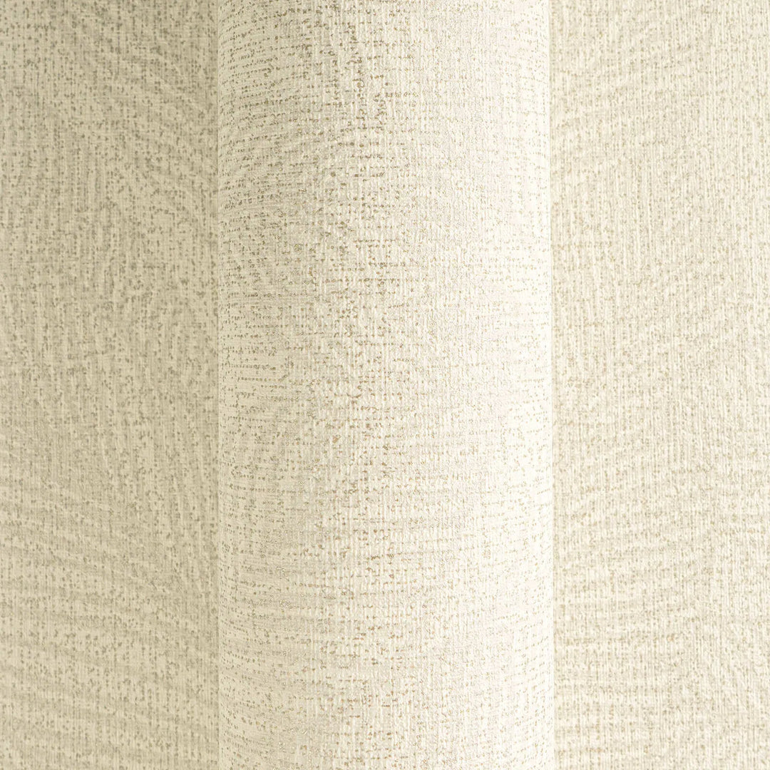 Lightly textured non-woven wallpaper with a subtle, shiny leaf pattern | cream - 3010161