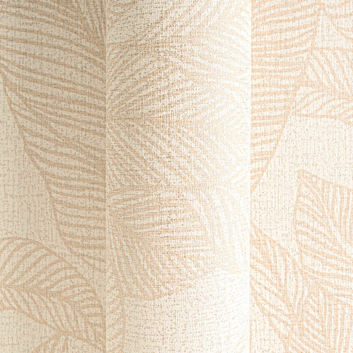 Elegant non-woven wallpaper with shimmering leaf design in warm colours - 3010162