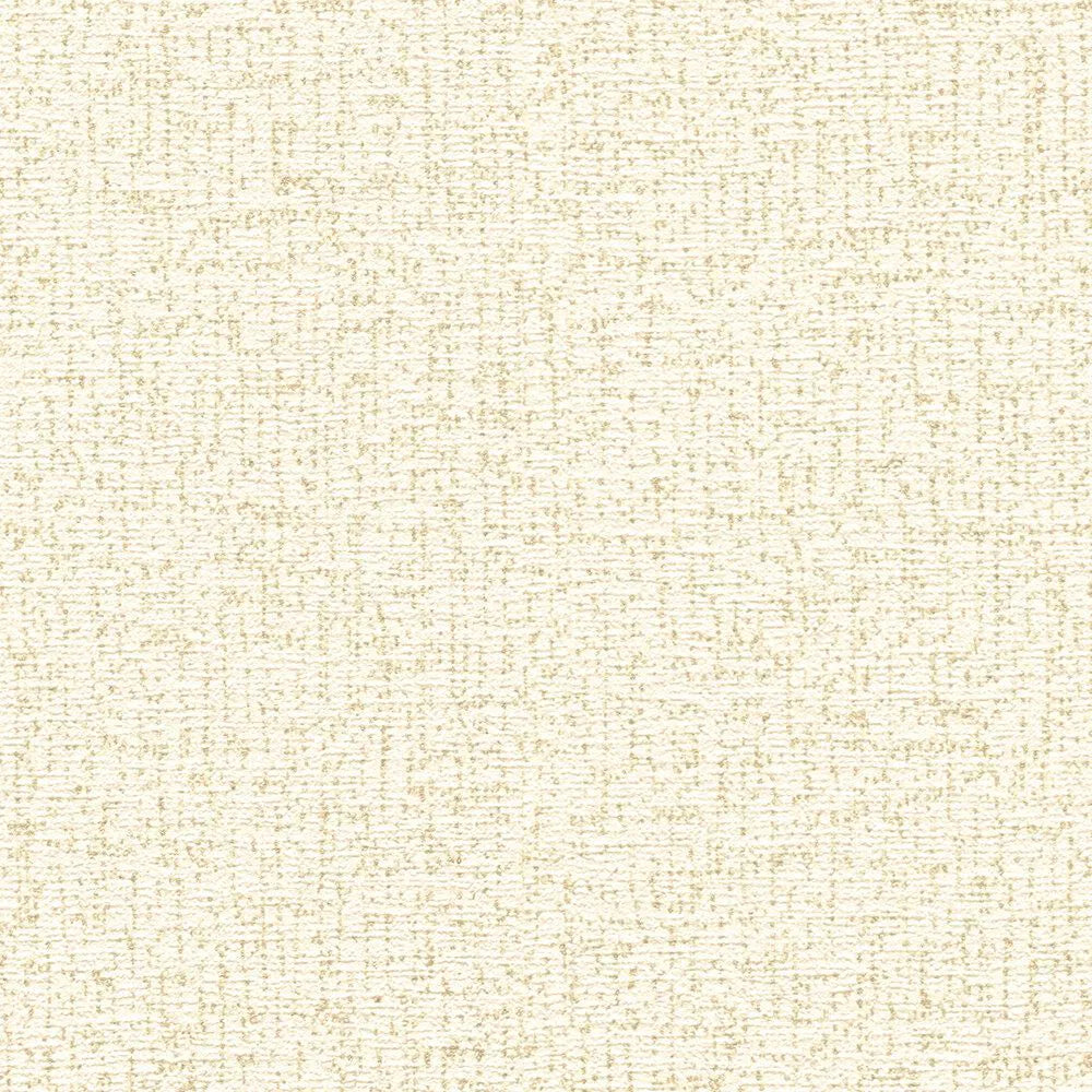 Kuitukangas Yksivärinen tapetti, hieno kiiltävä rakenne | kerma, kulta - 3010173