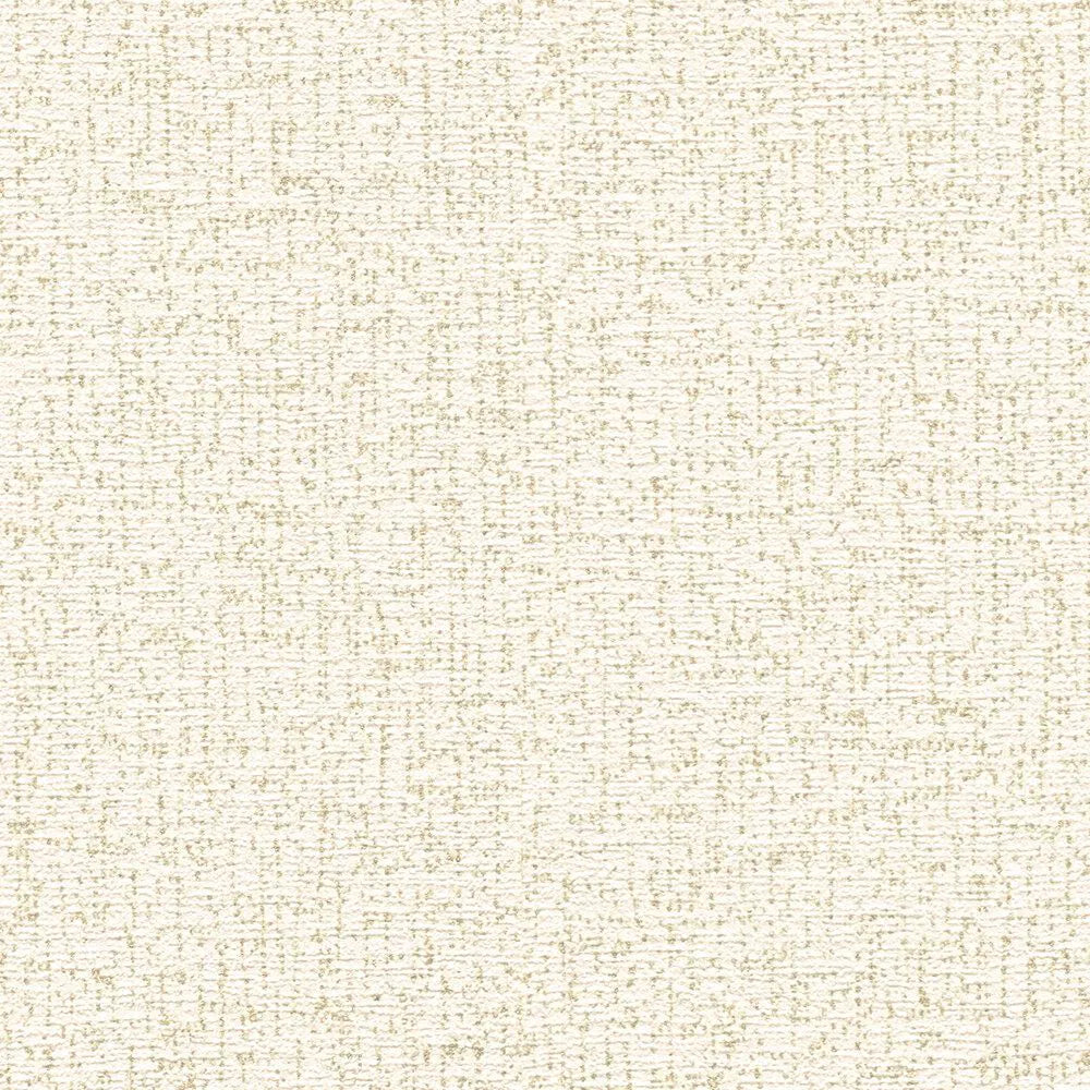 Kuitukangastapetti pehmeällä pintarakenteella | lämmin valkoinen, kerma, kulta - 3010174