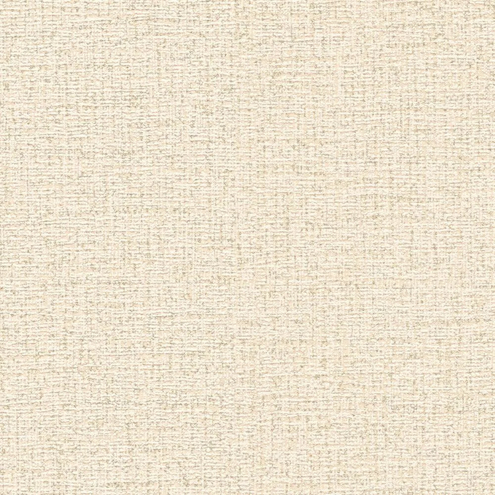 Stylish non-woven wallpaper with light texture | beige, gold - 3010175
